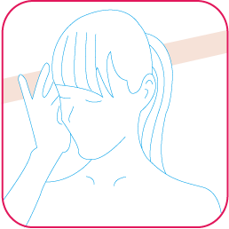 頭痛・偏頭痛のイラスト|奈良の整体,カイロ院の山縣カイロプラクティック院